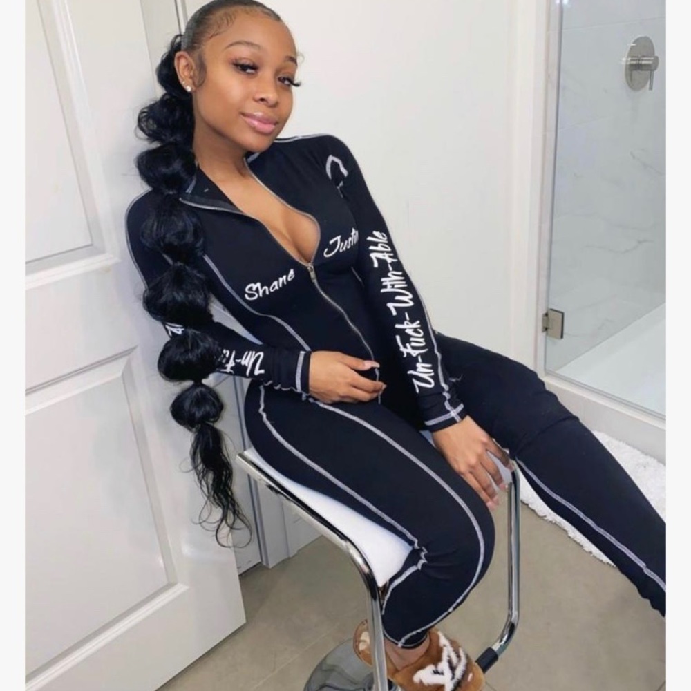 Unfuckwitable jumpsuit/bodysuit